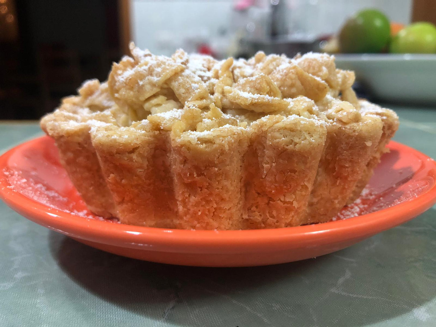 Apple & Calvados Pie with Sour Cream Pastry - Serves 2.